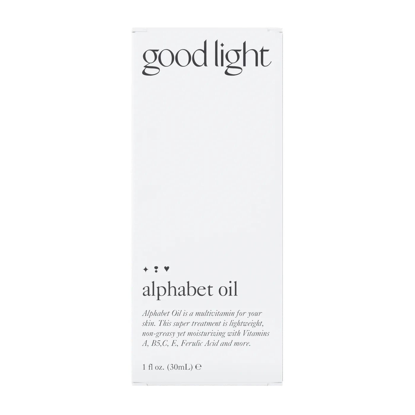 Alphabet Oil — box